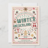 Cookie Kerst Winter ONEderland Verjaardag Kaart (Voorkant)