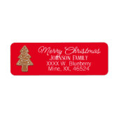 Cookie Kerstboom Etiket (Voorkant)