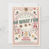 Cookie Kerstmis Oh Wat Een Leuke Verjaardag Kaart (Voorkant)