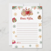 Cookie Kersttijd Capsule Note Bericht Kaart (Voorkant)