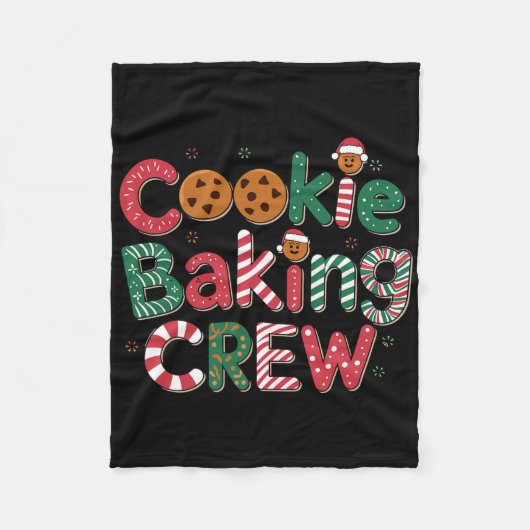 Cookie King Crew Kerst Kostuum Fleece Deken (Voorkant)
