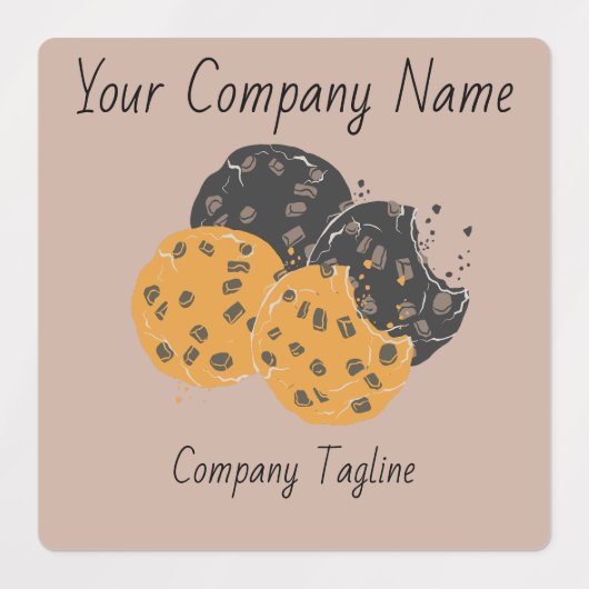 Cookie-label Gepersonaliseerd Labels (Design 1)