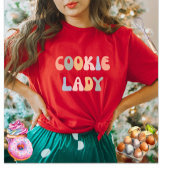 Cookie Lady Kleurrijke Vrouwen T-Shirt