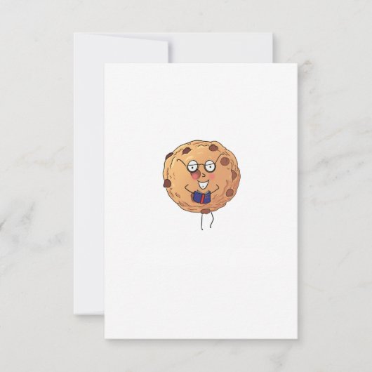 Cookie, leuk thema voor eten bedankkaart (Voorkant)