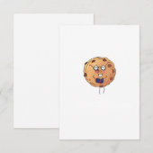 Cookie, leuk thema voor eten bedankkaart (Voorkant / Achterkant)