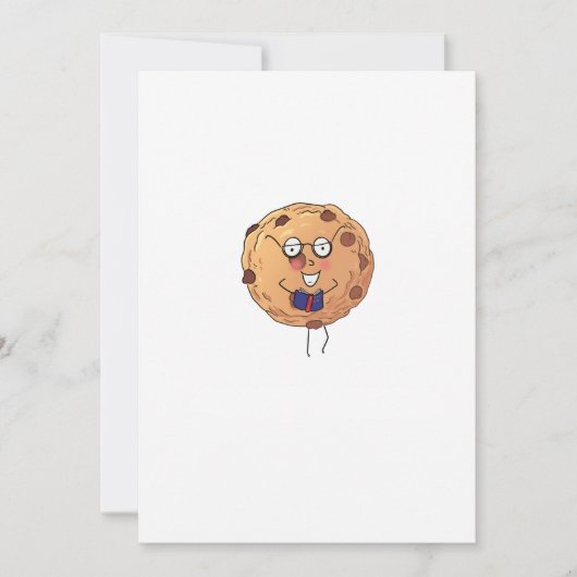 Cookie, leuk thema voor eten kaart (Voorkant)