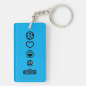 Cookie Love Cookie Monster Sleutelhanger (achterkant)