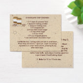 Cookie mix in een potje recept Label Visitekaartjes (Bureau)