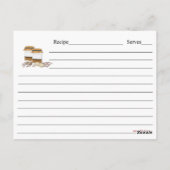Cookie Mix Recipe Card Briefkaart (Achterkant)