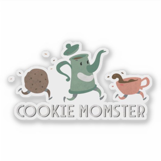 Cookie Momster Sticker (Voorkant)