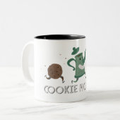 Cookie Momster Tweekleurige Koffiemok (Voorkant links)