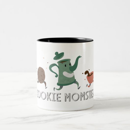 Cookie Momster Tweekleurige Koffiemok (Center)