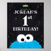 Cookie Monster | 1e verjaardag Poster (Voorkant)