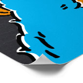 Cookie Monster 1e verjaardag Welkom Poster (Hoek)