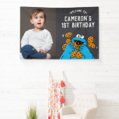 Cookie Monster 1e verjaardag Welkom Spandoek (Insitu)