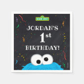 Cookie Monster | 1st Birthday Servet (Voorkant)