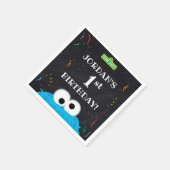 Cookie Monster | 1st Birthday Servet (Hoek)