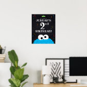 Cookie Monster | 2e verjaardag Poster (Thuiskantoor)