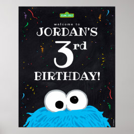 Cookie Monster | 3e verjaardag Poster