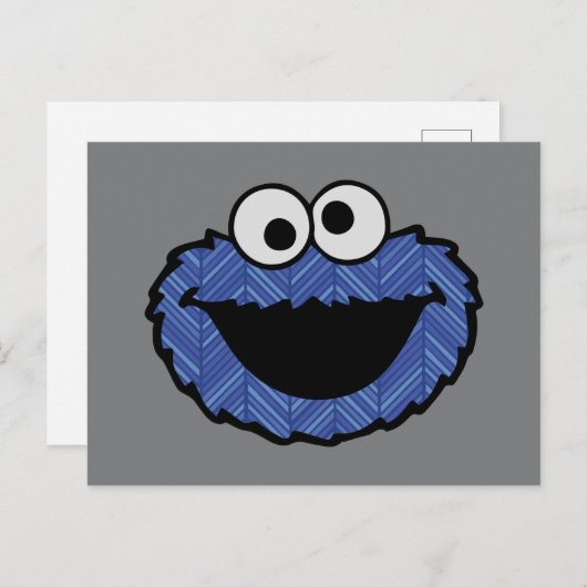 Cookie Monster | 80's Throwback Briefkaart (Voorkant / Achterkant)