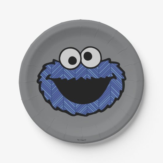 Cookie Monster | 80's Throwback Papieren Bordje (Voorkant)