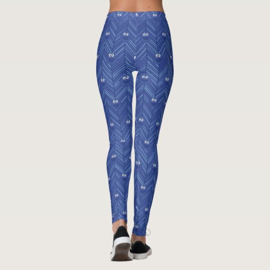 Cookie Monster | 80's Throwback Pattern Leggings (Achterkant)