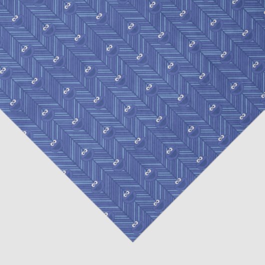 Cookie Monster | 80's Throwback Pattern Tissuepapier (Detail)