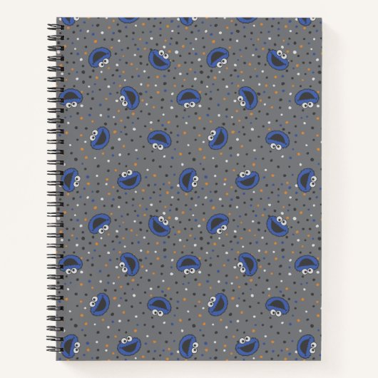 Cookie Monster | 80's Throwback Polka Dot Pattern Notitieboek (Voorkant)