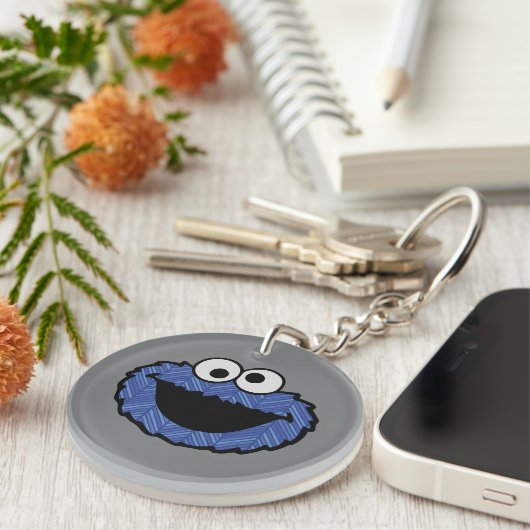 Cookie Monster | 80's Throwback Sleutelhanger (Voorkant Rechts)