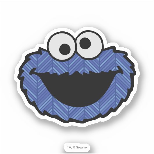 Cookie Monster | 80's Throwback Sticker (Voorkant)