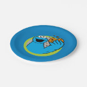 Cookie Monster Afbeelding Papieren Bordje (Gekanteld)
