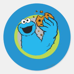 Cookie Monster Afbeelding Ronde Sticker