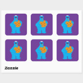 Cookie Monster afdruk Vierkante Sticker (Vel)