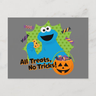 Cookie Monster Alle Snoepjes, Geen Streken! Briefkaart