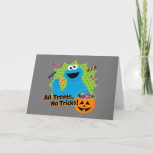 Cookie Monster   Alle Traktaties, Geen Streken! Feestdagen Kaart