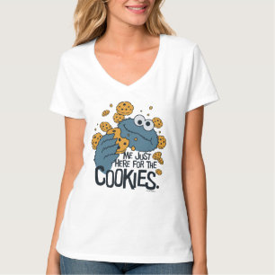 Cookie Monster Alleen maar hier voor de koekjes T-shirt