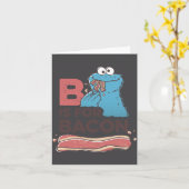 Cookie Monster B Is For Bacon  Kaart (Gele Bloem)