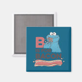 Cookie Monster B Is For Bacon Magneet (Voorkant / Achterkant)