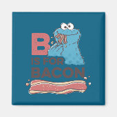Cookie Monster B Is For Bacon  Magneet (Voorkant)