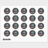 Cookie Monster B Is For Bacon  Ronde Sticker (Vel)