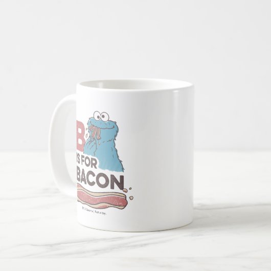 Cookie Monster | B is voor Bacon Koffiemok (Voorkant links)