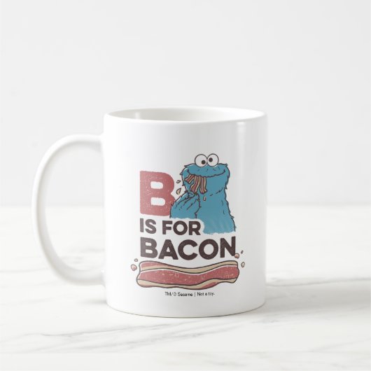 Cookie Monster | B is voor Bacon Koffiemok (Links)
