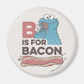 Cookie Monster | B is voor Bacon Magneet (Voorkant)