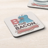 Cookie Monster | B is voor Bacon Onderzetter (Linkerzijde)