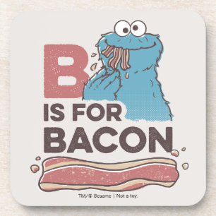 Cookie Monster   B is voor Bacon Onderzetter