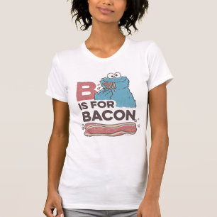 Cookie Monster B is voor Bacon T-shirt