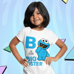 Cookie Monster   B is voor Big Sister T-shirt