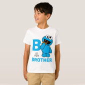 Cookie Monster | B is voor Broer T-shirt (Voorkant volledig)