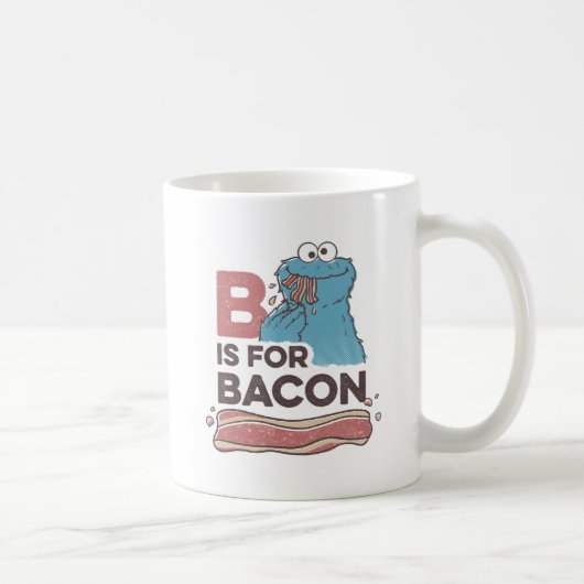 Cookie Monster | B staat voor Bacon Koffiemok (Rechts)