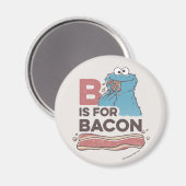 Cookie Monster | B staat voor Bacon Magneet (Voorkant / Achterkant)